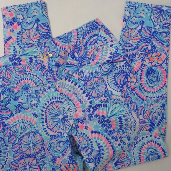 Luxletic Corso Golf Pants UV Athleisure Blue Pockets - Picture 2 of 8